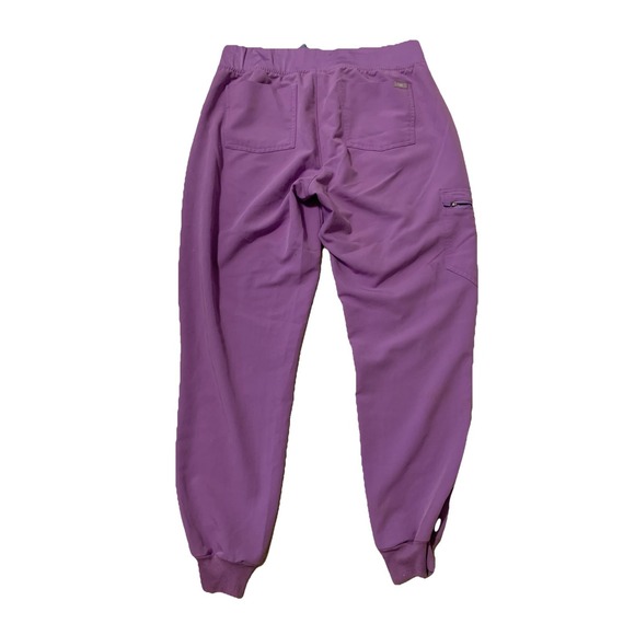 FIGS Zamora Jogger Scrub Pants Womens Medium  Purple Drawstring Pocket Medical - Picture 2 of 3